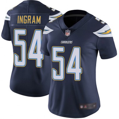 Los Angeles Chargers NFL Football Melvin Ingram Navy Blue Jersey Women Limited 54 Home Vapor Untouchable
